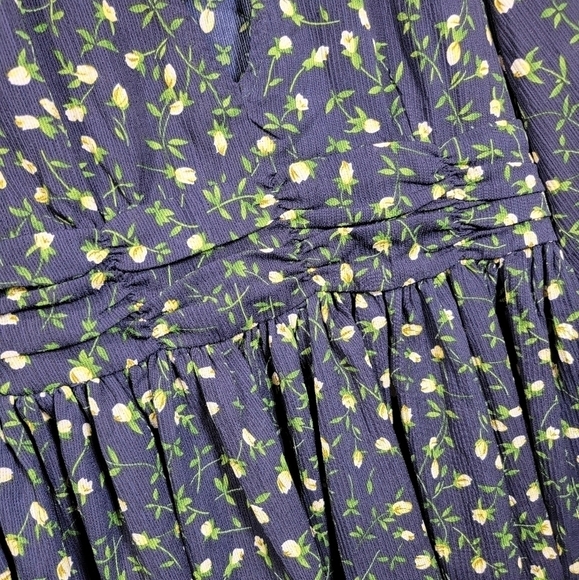 BOOHOO RUCHED WAIST FLORAL TEA DRESS NEW SIZE 8 D135 - Picture 8 of 11